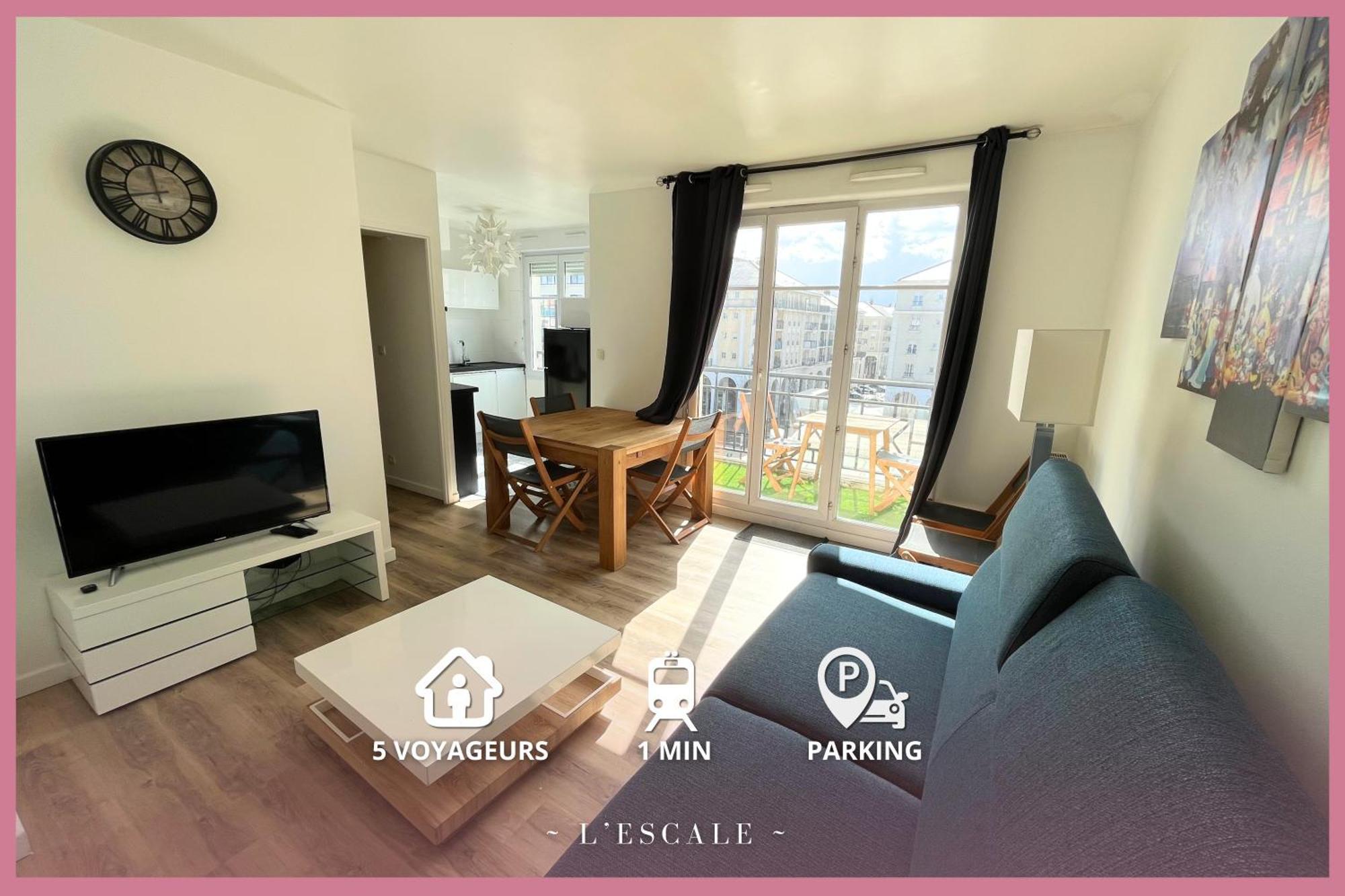 L'escale - T3 Cosy - Parking, Rer A Et Disneyland * Bussy-Saint-Georges